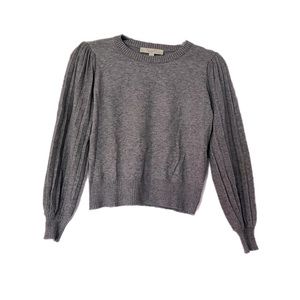 LOFT Petite Pleated Puff Sleeve Sweater